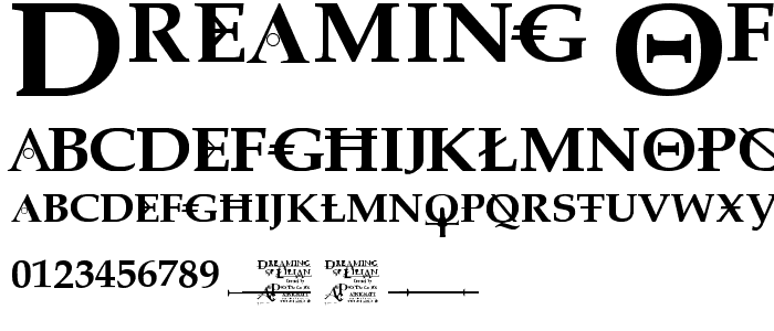 Dreaming of Lilian font